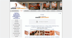 Desktop Screenshot of gindrekomponenty.com